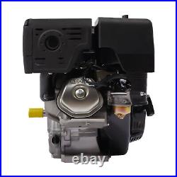 4-Stroke 15HP OHV Horizontal Shaft Gas Engine Recoil Start Go Kart Motor 420CC