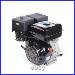 4 Stroke 15 HP OHV Horizontal Shaft Gas Engine Recoil Start Go Kart Motor 420cc