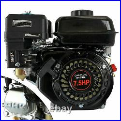 4 Stroke 210cc Gas Engine Motor OHV Horizontal Shaft 7.5HP Fit Lawnmower Go Kart