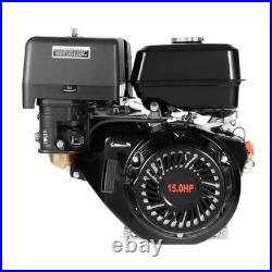 4-Stroke 420CC 15HP OHV Horizontal Shaft Gas Engine Recoil Start Go Kart Motor