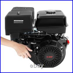 4-Stroke 420CC 15HP OHV Horizontal Shaft Gas Engine Recoil Start Go Kart Motor
