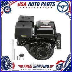 4-Stroke 420cc 15HP OHV Horizontal Shaft Gas Engine Electric Start Go Kart Motor