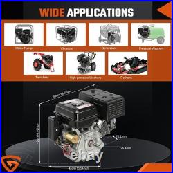 4-Stroke 420cc 15HP OHV Horizontal Shaft Gas Engine Electric Start Go Kart Motor