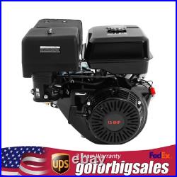 4-Stroke 420cc 15HP OHV Horizontal Shaft Gas Engine Recoil Start Go Kart Motor
