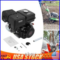 4-Stroke 420cc 15HP OHV Horizontal Shaft Gas Engine Recoil Start Go Kart Motor