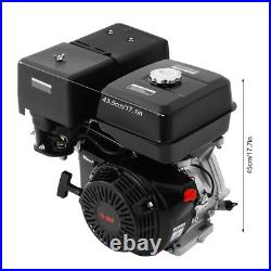 4-Stroke 420cc 15HP OHV Horizontal Shaft Gas Engine Recoil Start Go Kart Motor