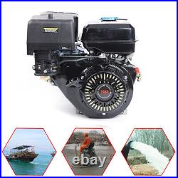 4-Stroke 420cc 15HP OHV Horizontal Shaft Gas Engine Recoil Start Go Kart Motor