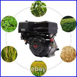 4-Stroke 420cc 15HP OHV Horizontal Shaft Gas Engine Recoil Start Go Kart Motor