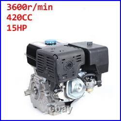 4 Stroke 420cc 15HP OHV Horizontal Shaft Gas Engine Recoil Start Go Kart Motor