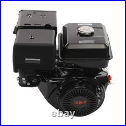 4-Stroke 420cc 15HP OHV Horizontal Shaft Gas Engine Recoil Start Go Kart Motor