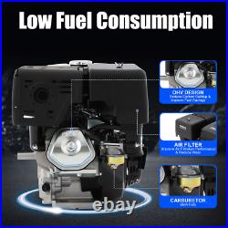 4-Stroke 420cc 15HP OHV Horizontal Shaft Gas Engine Recoil Start Go Kart Motor