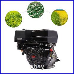 4-Stroke 420cc 15HP OHV Horizontal Shaft Gas Engine Recoil Start Go Kart Motor