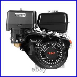 4-Stroke 420cc 15HP OHV Horizontal Shaft Gas Engine Recoil Start Motor 9000W