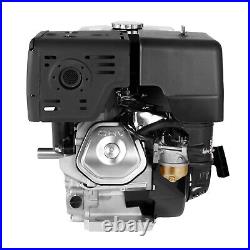 4-Stroke 420cc OHV Horizontal Shaft Gas Engine Recoil Pull Start Motor 9KW 15 HP