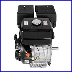 4-Stroke 420cc OHV Horizontal Shaft Gas Engine Recoil Pull Start Motor 9KW 15 HP