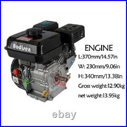 4-Stroke 7HP 210cc OHV Horizontal Shaft Gas Engine Recoil Start Go Kart Motor