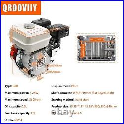 4-Stroke 7.5HP 210cc Gas Engine 3/4 (19MM) Shaft Diameter, Pull Start Petro