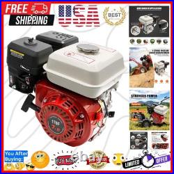 4-Stroke 7.5HP 210cc Gas Engine 3/4 19MM Shaft Diameter, Pull Start Petrol