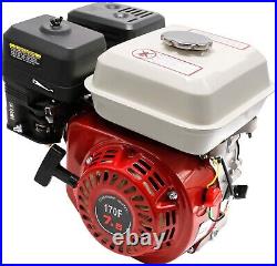 4-Stroke 7.5HP 210cc Gas Engine 3/4 19MM Shaft Diameter, Pull Start Petrol