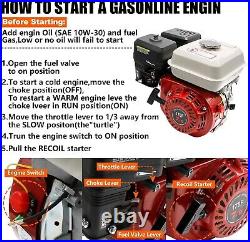 4-Stroke 7.5HP 210cc Gas Engine 3/4 19MM Shaft Diameter, Pull Start Petrol