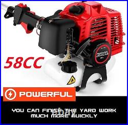 52CC 2-Stroke Gas Powered Pole Saw Split Shaft Chainsaw Pruner Trimmer up to 16