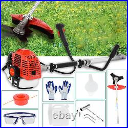 52cc 2-Cycle Gas Grass String Trimmer Straight Shaft Gas Weed Eater Brush Cutter