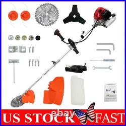 52cc 2-Cycle Gas Grass String Trimmer Straight Shaft Gas Weed Eater Lawn Mower