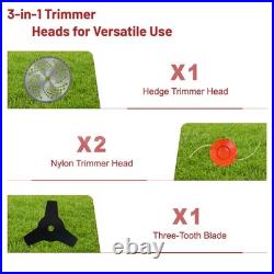 52cc 2-Cycle Gas Grass String Trimmer Straight Shaft Gas Weed Eater Lawn Mower