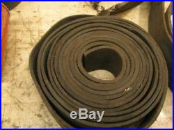 64' Antique Hit & Miss Gas Steam Engine Line Shaft Flat Bet Pulley Leather Belt