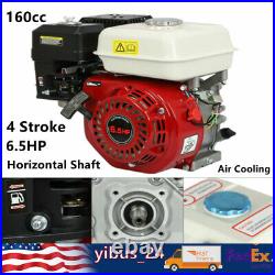 6.5HP Gas Engine For Honda GX160 160cc 4 Stroke OHV Air Cooling Horizontal Shaft