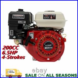6.5HP Gas Engine For Honda GX160 200cc 4-Stroke OHV Air Cooling Horizontal Shaft