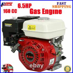 6.5HP Gas Engine For Honda GX160, 4 Stroke Motor OHV Air Cooled Horizontal Shaft