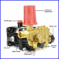6.5HP Pressure Washer Axial Piston Pump Horizontal For 3/4 Key Shaft Gas Engine