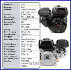 6.5 HP (212cc) OHV Horizontal Shaft Gas Engine, EPA/CARB