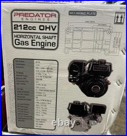 6.5 HP 212cc OHV Horizontal Shaft Gas Engine EPA Recoil Cement Mixers Compressor