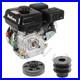 7HP 210cc OHV Horizontal Shaft Gas Engine & Clutch Pulley for Lawn Mower Go-Kart