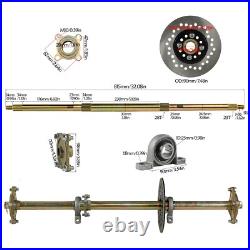 7HP 210cc OHV Horizontal Shaft Gas Engine Motor & 32 Rear Axle Go kart ATV Qaud