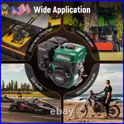 7HP 212Cc Gas Engine 4 Stroke OHV Horizontal Shaft Gasoline Engine Shaft 3/4