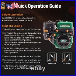 7HP 212Cc Gas Engine 4 Stroke OHV Horizontal Shaft Gasoline Engine Shaft 3/4