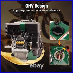 7HP 212cc Gas Engine, 4 Stroke OHV Horizontal Shaft 212cc+Recoil Start
