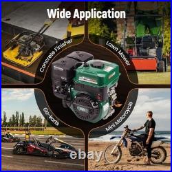 7HP 212cc Gas Engine, 4 Stroke OHV Horizontal Shaft 212cc+Recoil Start