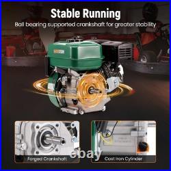 7HP 212cc Gas Engine, 4 Stroke OHV Horizontal Shaft Gasoline Engine, Shaft 3/