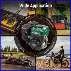 7HP 212cc Gas Engine, 4 Stroke OHV Horizontal Shaft Gasoline Engine, Shaft 3/