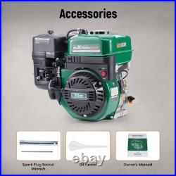 7HP 212cc Gas Engine, 4 Stroke OHV Horizontal Shaft Gasoline Engine, Shaft 3/