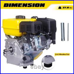 7HP 212cc Gas Engine Horizontal Shaft, 4 Stroke OHV Gas Motor, Shaft 3/4 19