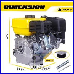 7HP 212cc Horizontal Shaft 4-Stroke OHV Gas Engine Motor with 3/4 inch 19mm