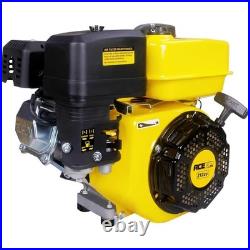 7HP 212cc Horizontal Shaft Gas Engine 4 Stroke OHV Motor 3/4 inch Shaft Recoil
