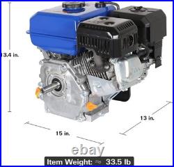 7HP Gas Engine Horizontal Shaft, 212cc 4 Stroke OHV Industrial Grade