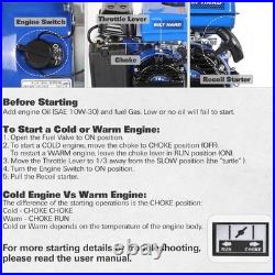 7HP Gas Engine Horizontal Shaft 212cc 4 Stroke OHV Industrial Grade Replacement