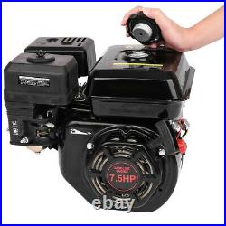 7.5HP (210cc) OHV Horizontal Shaft Gas Engine LAWN Mower Log Splitter Go-Kart